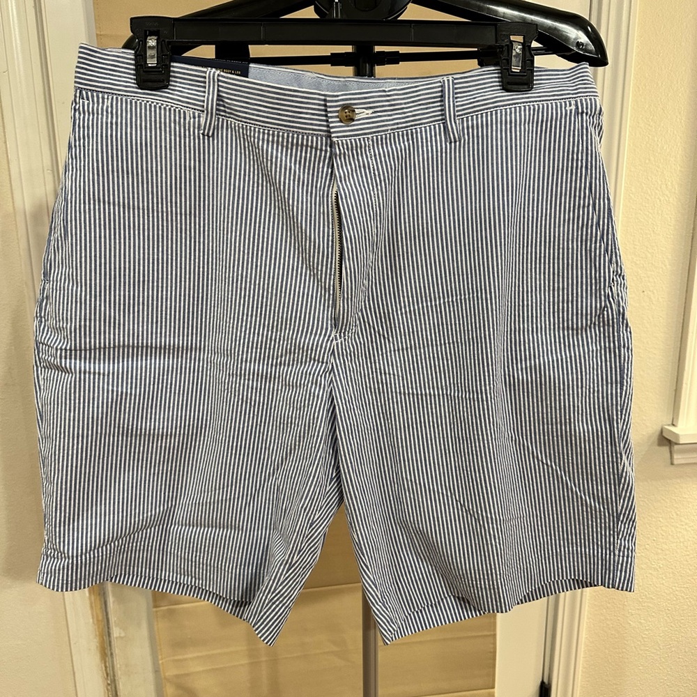 Ralph Lauren Navy Striped Men's Shorts (Seersuckers)
